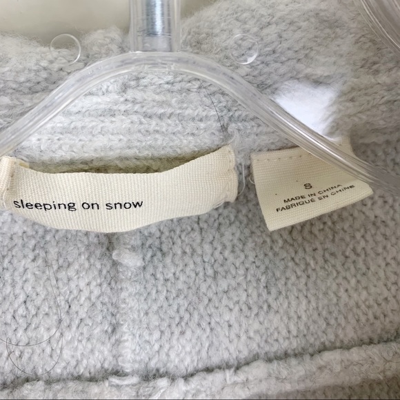 Sleeping On Snow Alpaca Wool Fur Hooded Sweater - Picture 4 of 10